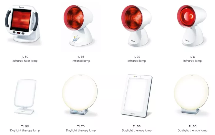 Light therapy lamps from Beurer