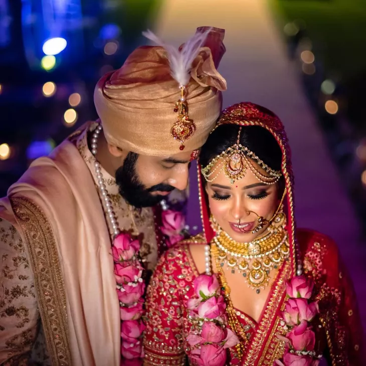 We have an in-house team of top professional wedding photographers in Delhi.
