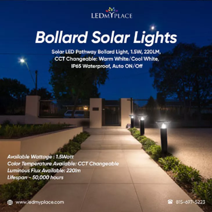 Bollard Solar Lights 
