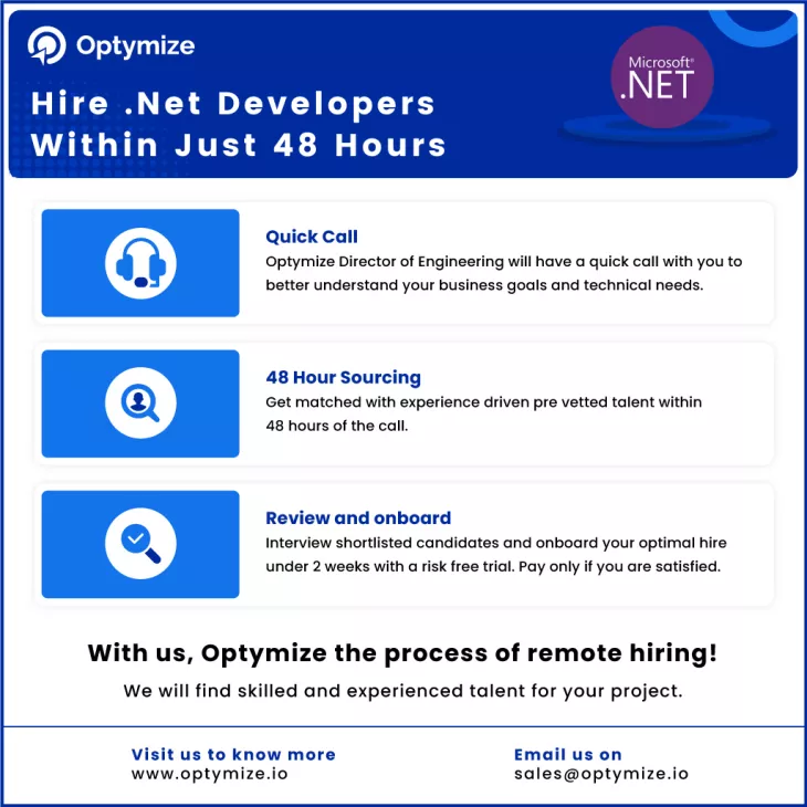 Hire Dedicated Virtual Developers Within 48 Hours | Optymize 