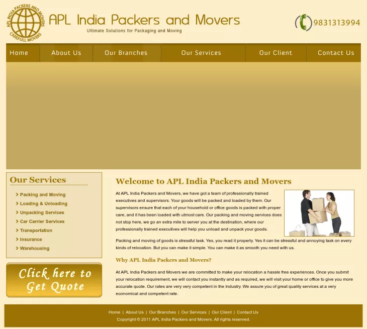 APL INDIA PACKERS AND MOVERS KOLKATA