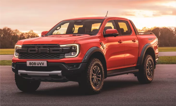 The latest Ford stunt video using the Ranger Raptor pickup truck