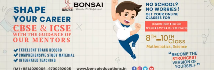 Best Centre for Online classes? Bonsai Educational Initiatives Best Science, Maths Online Classes is one of the best centers among the others. They have a group of professionals and experienced teachers who provide the best knowledge to the students for their exams.