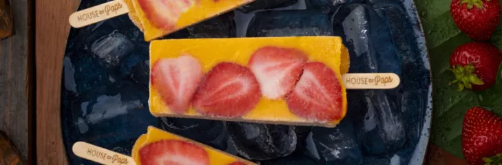 mango and strawberry ice cream