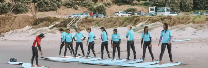 Aotearoa Surf School, so also operate all along the east coast north of Auckland 