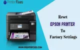 Reset Epson printer to Factory Settings